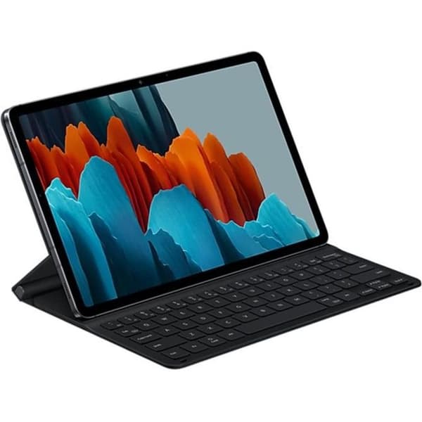 Bokfodral Tangentbord Galaxy Tab S8 / Tab S7 QWERTY Svart Samsung