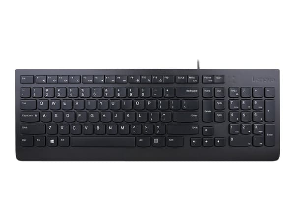 Lenovo Essential, Täysikokoinen (100 %), USB, QWERTY, Musta