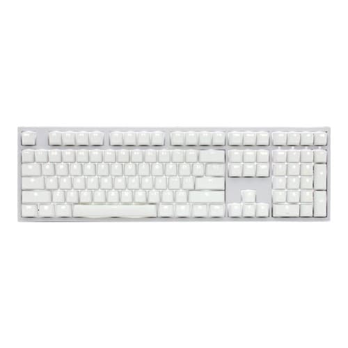 Ducky One 2 DKON1808S - tangentbord - tysk - vit Inmatningsenhet Vit