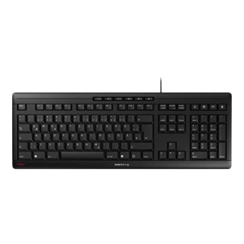 CHERRY STREAM KEYBOARD - tangentbord - tysk - svart Inmatningsenhet