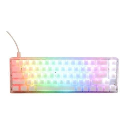 Ducky One 3 SF Aura - tangentbord - QWERTZ - tysk - aura white Inmatningsenhet Vit