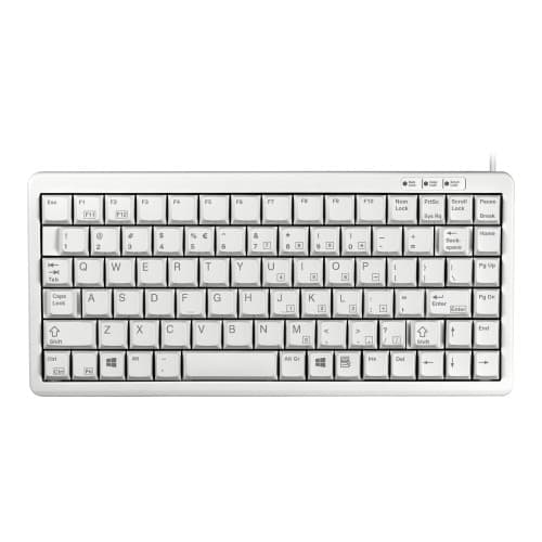 CHERRY Compact-Keyboard G84-4100 - tangentbord - QWERTY - amerikansk - ljusgrå Inmatningsenhet Grå