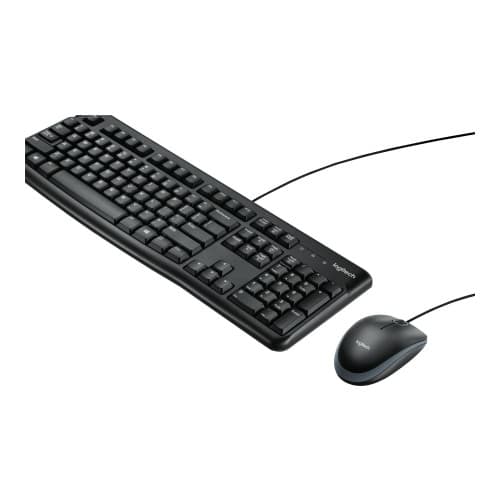 Logitech Desktop MK120 - sats med tangentbord och mus - fransk Inmatningsenhet Svart