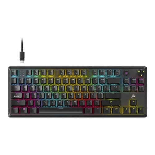 CORSAIR K70 CORE TKL RGB - tangentbord TKL - QWERTY - engelska - svart Inmatningsenhet