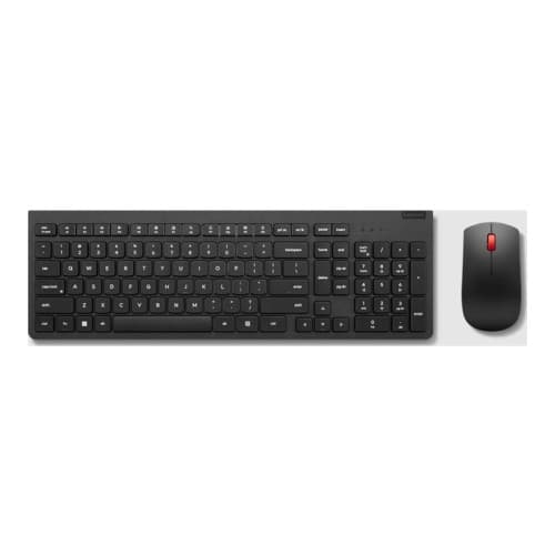 Lenovo - sats med tangentbord och mus - QWERTY - USA med eurosymbol - svart Inmatningsenhet