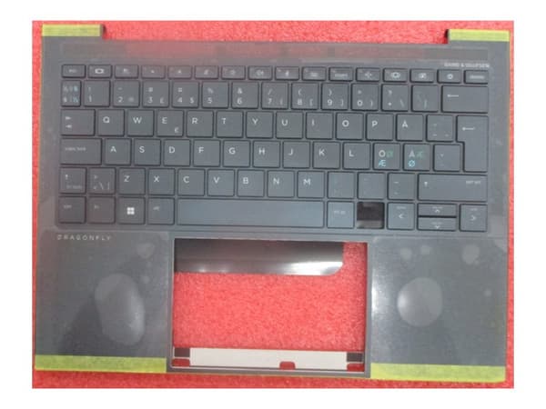 HP N08580-DH1, Näppäimistö, Tanska, Suomi, Norjalainen, Taustavalaistu näppäimistö, HP, Elite Dragonfly G3