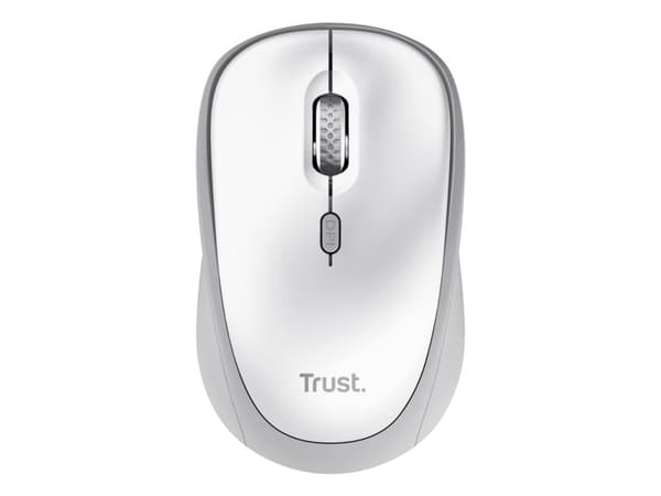 Trust Ody II, Trådlös, RF Trådlös, Membrantangentbrytare, QWERTY, Vit, Mus inkluderad