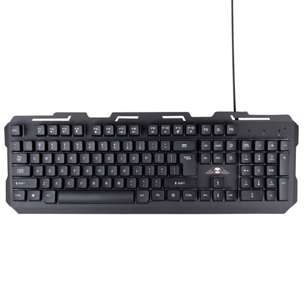 Spel tangentbord - No Fear - Spanska Qwerty - RGB bakgrundsbelyst - 104 tangenter - USB