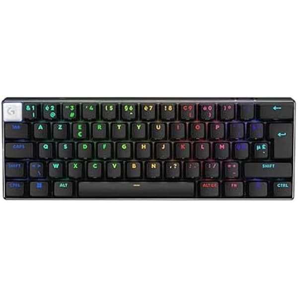 Gaming Tangentbord - LOGITECH G - Pro X 60 Lightspeed - Mekanisk TKL 60% - RGB LIGHTSYNC-belysning - Trådlös Svart