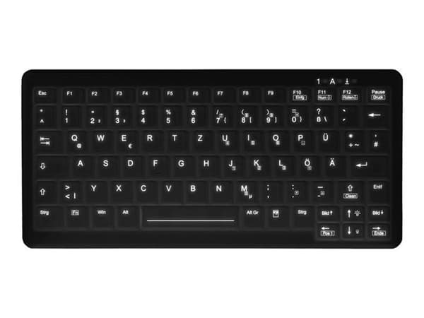 Aktiv Nyckel MedicalKey AK-C4110 - tangentbord - desinfektion genom avtorkning - QWERTY - US - svart Perif...