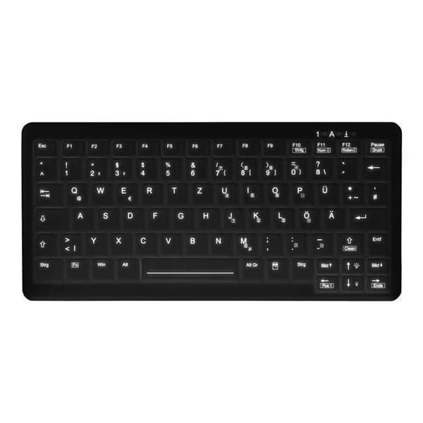 Aktiv Nyckel MedicalKey AK-C4110 - tangentbord - desinfektion genom avtorkning - QWERTY - US - svart Perif...