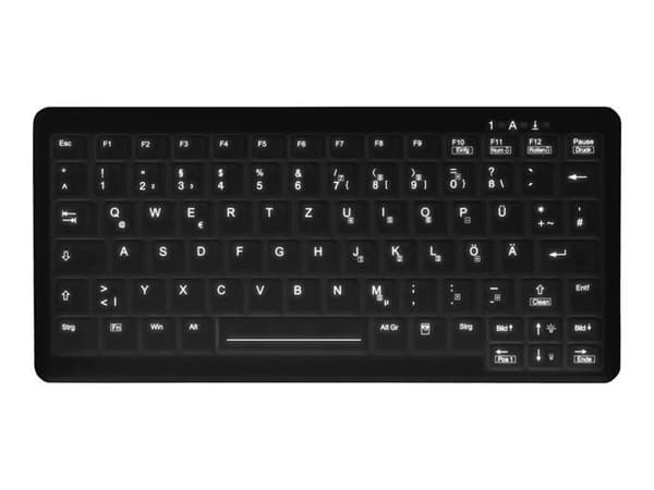 Aktiv Nyckel MedicalKey AK-C4110 - tangentbord - desinfektion genom avtorkning - QWERTY - US - svart Perif...