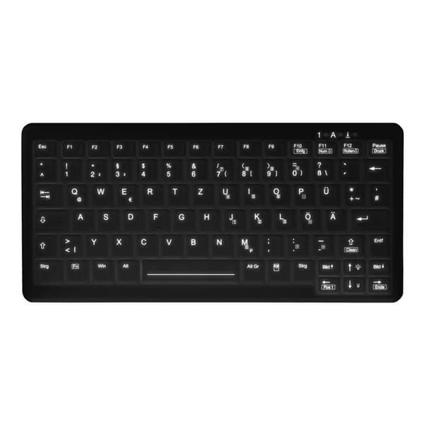Aktiv Nyckel MedicalKey AK-C4110 - tangentbord - desinfektion genom avtorkning - QWERTY - US - svart Perif...