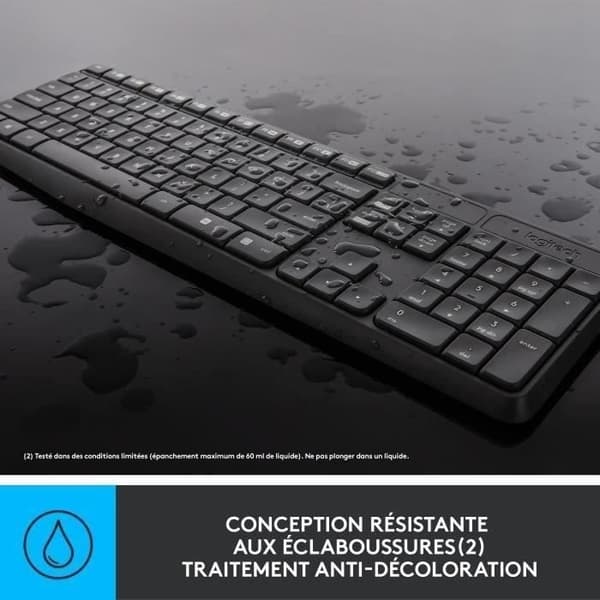 Tangentbordsmusset - Trådlös - Logitech - MK235 - AZERTY