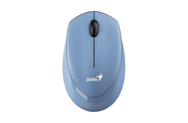 Mus Genius Nx-7009 Trådlös Blueeye Ergonomisk Blå Grå