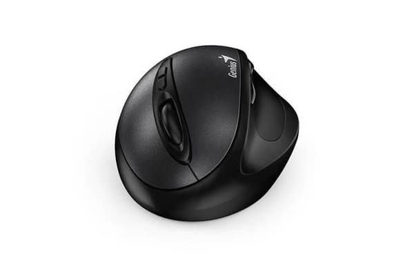 Musmatt Genius Ergo 8300s Trådlös Vertikal 7-knappar Svart