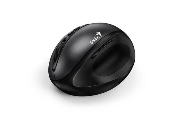 Musmatt Genius Ergo 8300s Trådlös Vertikal 7-knappar Svart