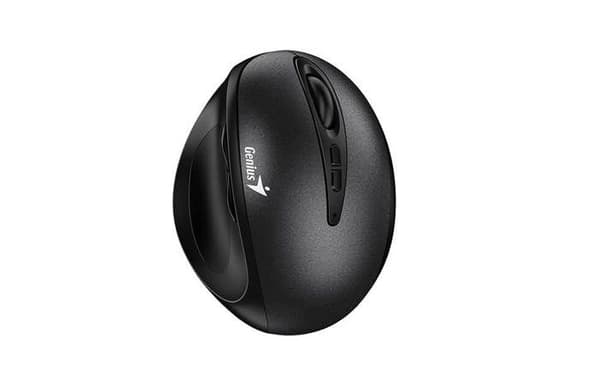 Musmatt Genius Ergo 8300s Trådlös Vertikal 7-knappar Svart