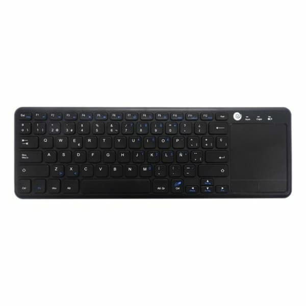 Tastatur med touchpad CoolBox CoolTouch Sort QWERTY Sort