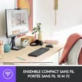 Miniatyrbild 2 av 6: Tangentbordsmusset - Trådlös - Logitech - MK220 - AZERTY - Svart