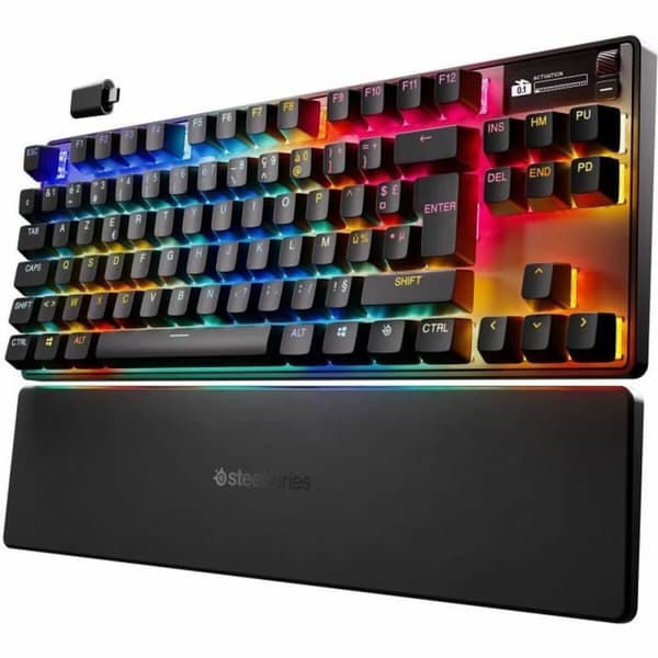 Bluetooth Tangentbord SteelSeries apex pro tkl wl gen 3 Svart Azerty Franska