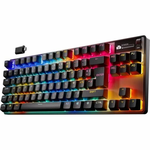 Bluetooth Tangentbord SteelSeries apex pro tkl wl gen 3 Svart Azerty Franska