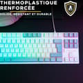 Miniatyrbillede 6 af 6: Tastatur The G-Lab KEYZ CAESIUM Grå Azerty Fransk