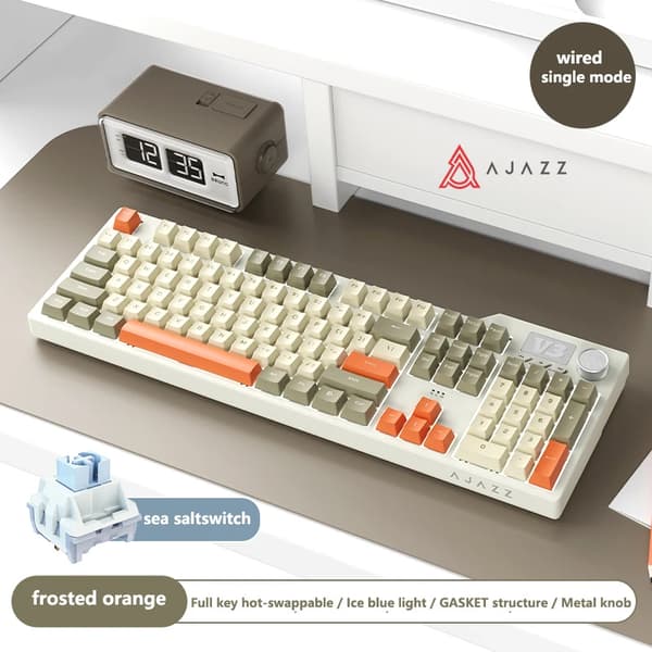 Gaming Tastatur, Fuldt Key Hot-Swap, RGB Belysningseffekt,Wired-hmc