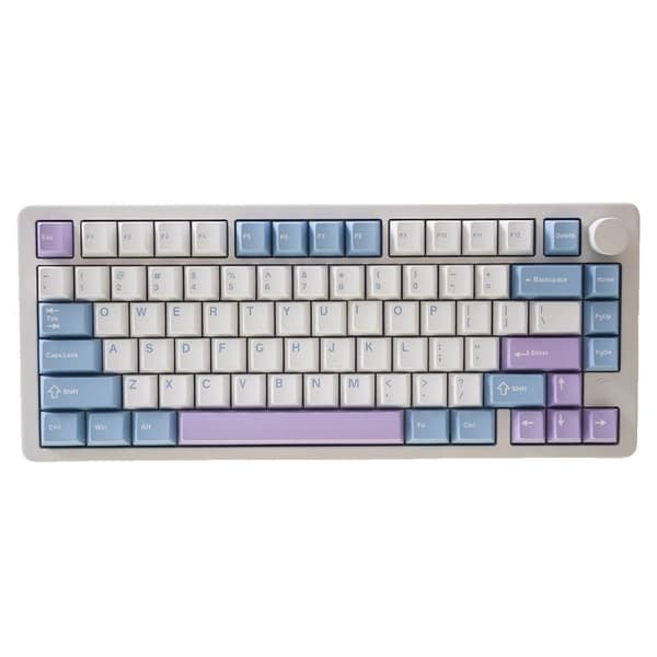 Mekanisk Tastatur, 81 Taster, Tri-Mode Forbindelse,HVID