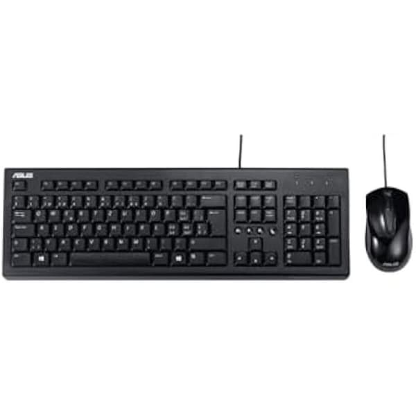 Tangentbord och Mus - ASUS - U2000 - Tysk Layout QWERTZ - Trådad - Svart