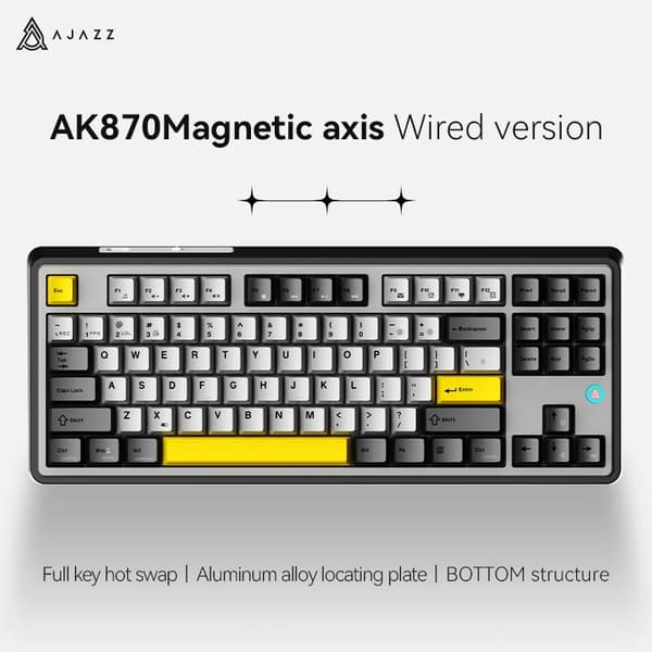 Mechanisk Gaming Tastatur, 87 Taster, Multifarvet Baggrundsbelysning,Kablet-lilla