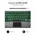 Miniatyrbillede 4 af 8: Tastatur med touchpad Subblim SUB-KBT-SMBT51 Grå Multifarvet Spansk qwerty QWERTY