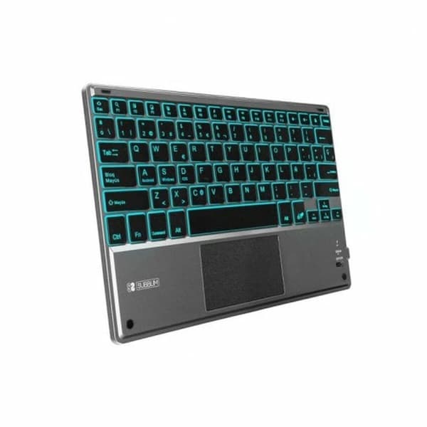 Tastatur med touchpad Subblim SUB-KBT-SMBT51 Grå Multifarvet Spansk qwerty QWERTY