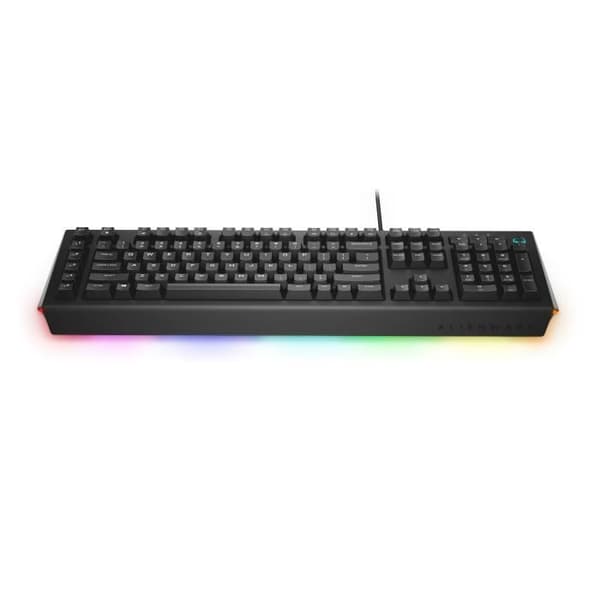 Alienware AW568, Med kabel, USB, Mekaniskt tangentbord, QWERTZ, LED RGB, Svart Svart