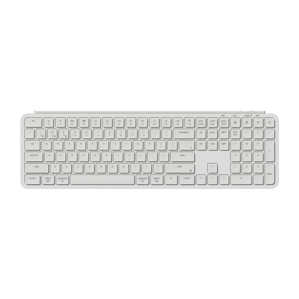 Ultra Slim Keychron B6 Pro 2.4G trådlöst tangentbord (Vit) [B6P-K8].