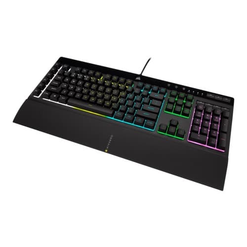 CORSAIR Gaming K55 RGB PRO - tangentbord - tysk - svart Inmatningsenhet Svart