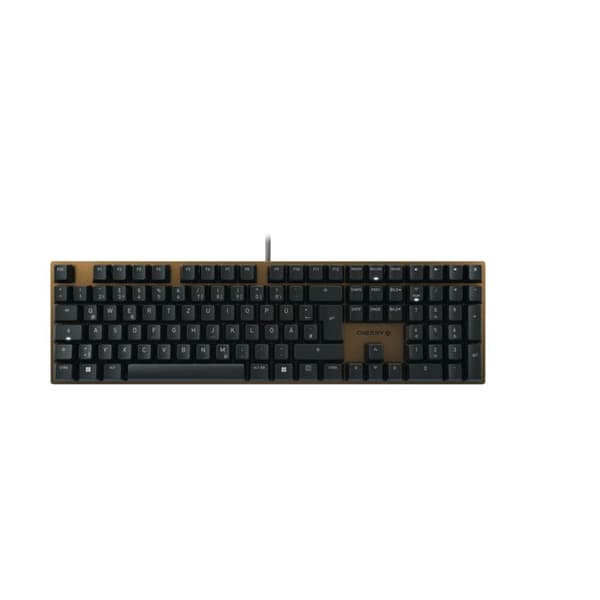 Kontorsmekaniskt tangentbord - CHERRY - KC 200 MX - Trådad - Tysk layout (QWERTZ) - Switchar MX2A BRUN