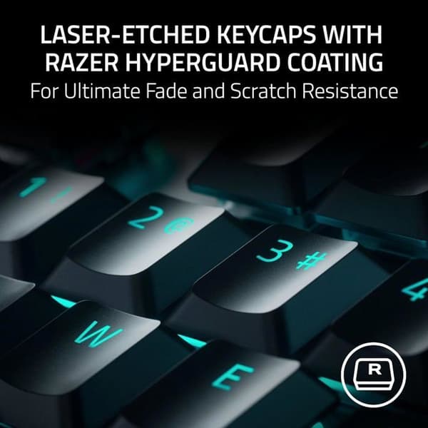 Razer datorklaviatur - RZ03-04501800-R3M1 - DeathStalker V2 lila switch - Amerikansk layout ()