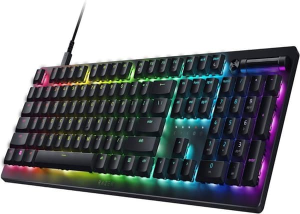 Razer datorklaviatur - RZ03-04501800-R3M1 - DeathStalker V2 lila switch - Amerikansk layout ()