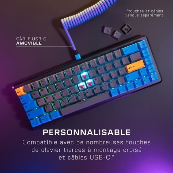 Turtle Beach® - Vulcan II Mini - Svart optisk och mekanisk trådad gamers tangentbord