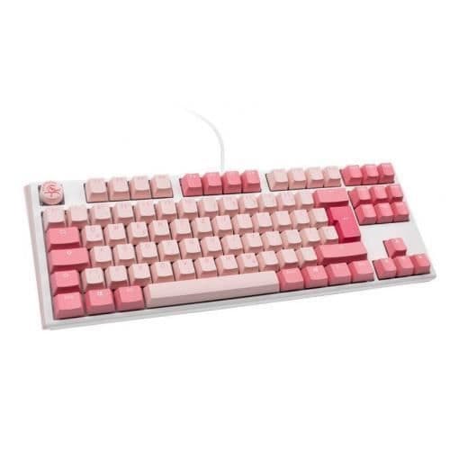 Ducky One 3 Gossamer TKL Pink Gaming-tangentbordet är en ren teknologisk juvel utformad för spelentusiaster som söker prestanda. Rosa