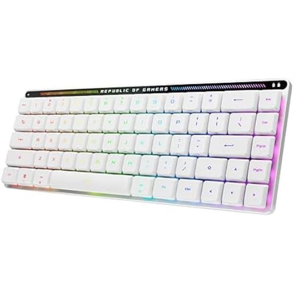 ASUS ROG Falchion RX Low Profile Trådlöst Mekaniskt Tangentbord - Moonlight White - Italiensk Layout