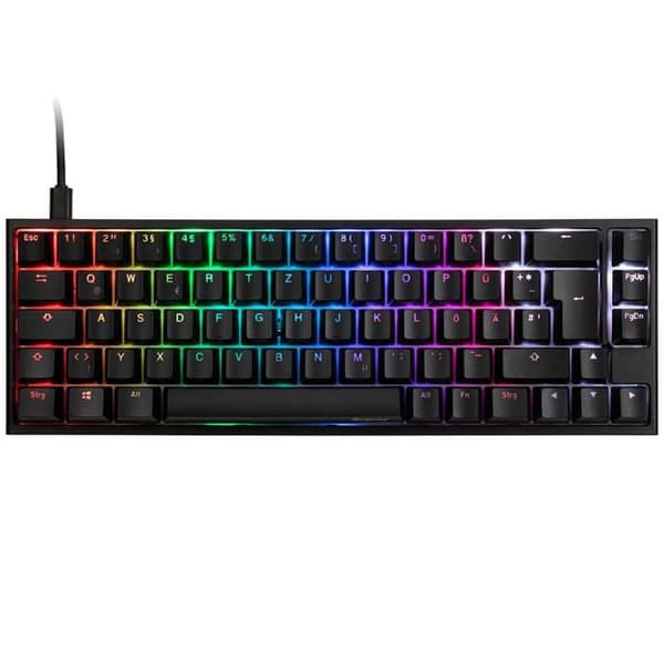 Ducky ONE 2 SF Gamingtangentbord, MX-Blue, RGB LED - svart