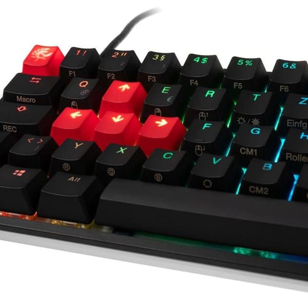 Ducky ONE 2 SF Gamingtangentbord, MX-Blue, RGB LED - svart