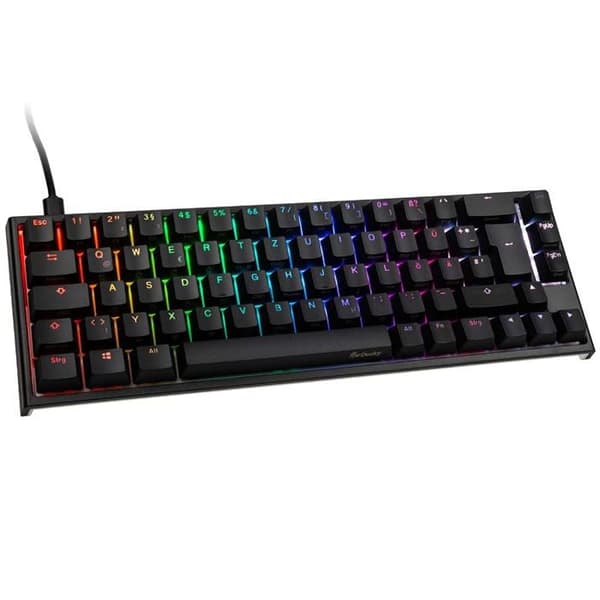 Ducky ONE 2 SF Gamingtangentbord, MX-Blue, RGB LED - svart Svart