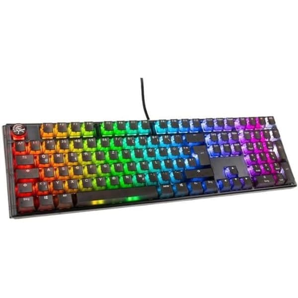 La Ducky One 3 Aura Black Gaming Tangentbord, RGB LED är ett högkvalitativt gaming-tangentbord, utformat för att erbjuda en spelupplevelse e Svart