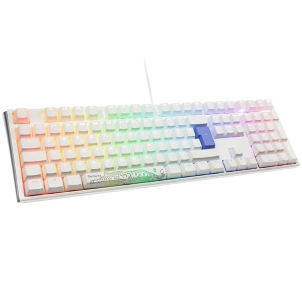 Klaviatur - DUCKY - One 3 Classic Pure White - RGB LED - MX Cherry - Trådad Vit
