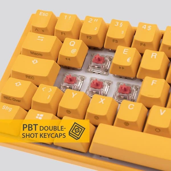 Här är beskrivningen av produkten 'Ducky One 3 Yellow Mini Gaming Tangentbord, RGB LED' för Magento 1.9: Ducky One 3 Yellow Mini Gam