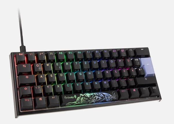 Gaming-tangentbord - Ducky - One 2 Pro Mini - RGB LED - Mekanisk - Trådbunden Svart