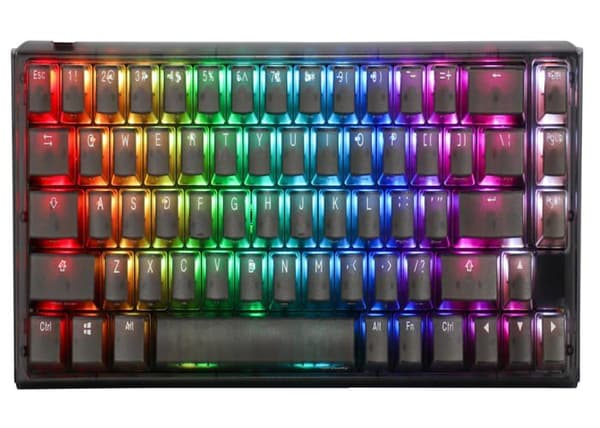 Spelklaff - DUCKY - Ducky One 3 Aura Black SF - Mekanisk - Trådad USB - RGB-bakgrundsbelysning Svart